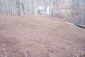 Adding 600 cubic yards of Fill