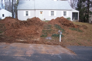 Re-Grading a Front Yard