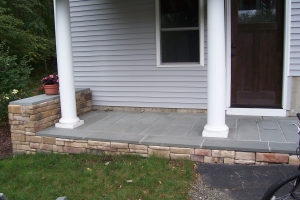 Herringbone Patio & Wall