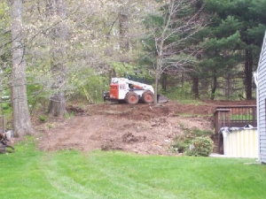 Backyard Regrading