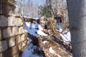 Rebuilding & Repairing a Retaining Wall