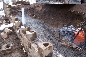 Rebuilding & Repairing a Retaining Wall